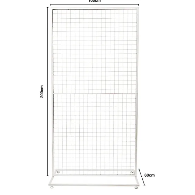 Backdrop Standing Frame with Mesh White (1mx2mH)