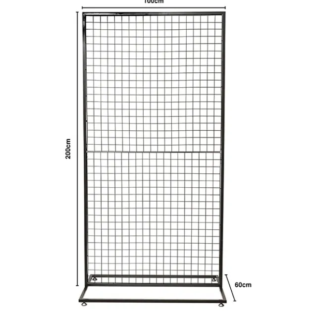 Backdrop Standing Frame with Mesh Black (1mx2mH)
