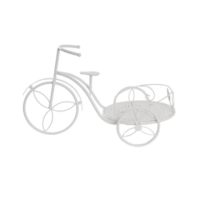 Bicycle Planter Single Display Stand White (50x25.5x30cmH)