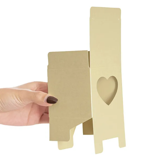 Bomboniere Chocolate Heart Box Gold Pack 20 (70x70x70mmH)