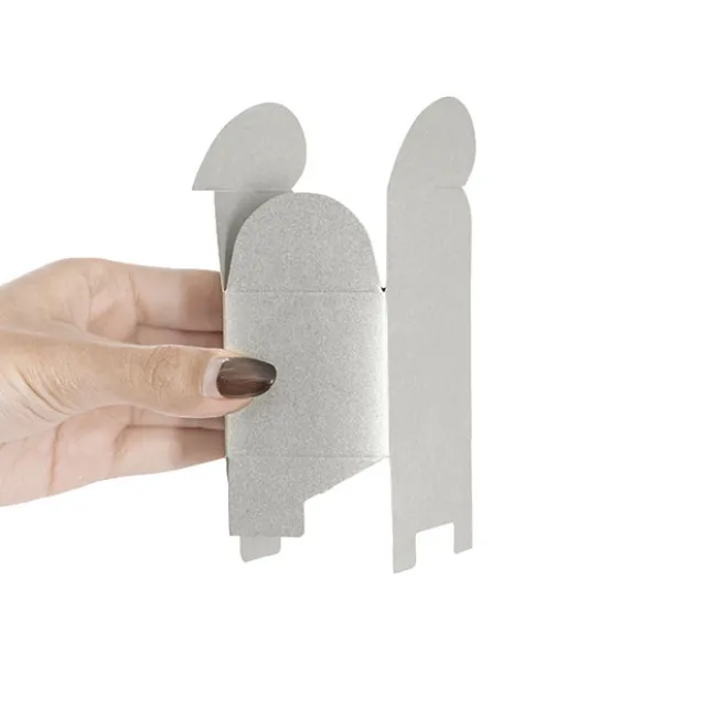 Bomboniere Chocolate Modern Box Silver Pack 20 (45x45x55mmH)