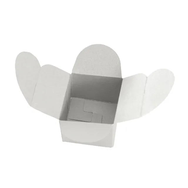 Bomboniere Chocolate Modern Box Silver Pack 20 (45x45x55mmH)