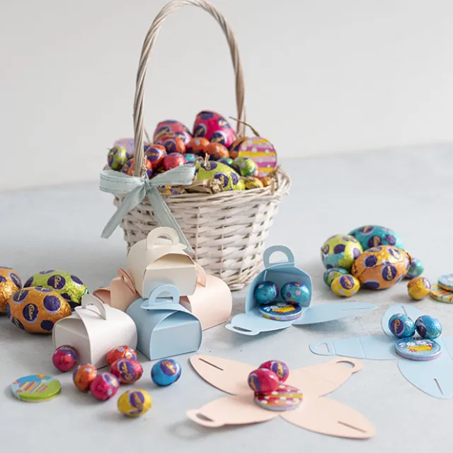 Bomboniere Chocolate Petite Box Baby Blue Pk20 (45x45x60mmH)