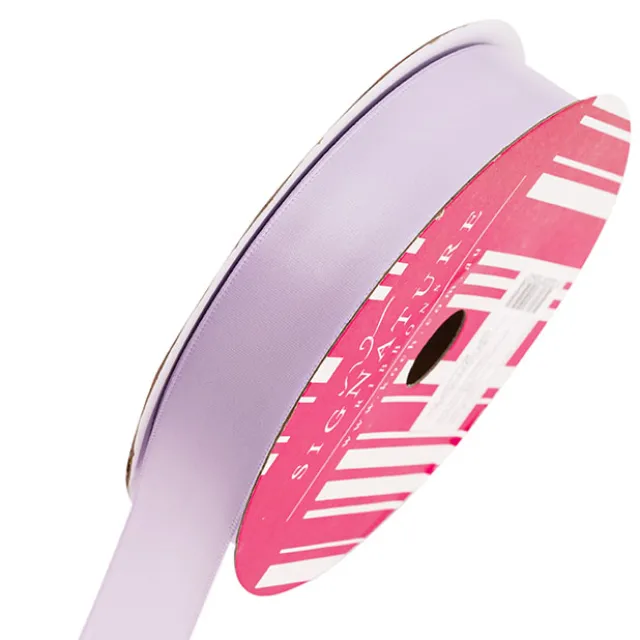 Bulk Ribbon Single Face Satin Lavender Orchid (25mmx50m)