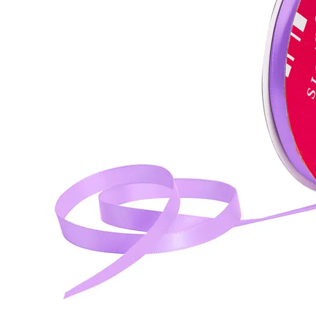 Bulk Ribbon Single Face Satin Light Purple (10mmx50m)