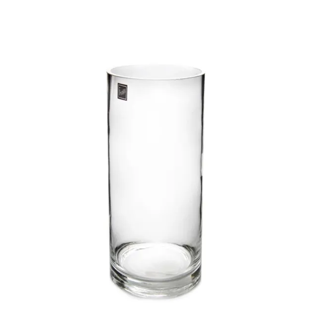 Glass Cylinder Vase Clear (10Dx30cmH)