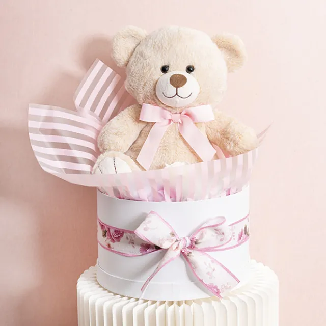 Cello Frosted Vogue Stripes 50mic Baby Pink Pk100 (60x60cm)