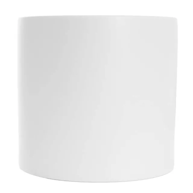 Ceramic Cylinder Pot Satin Matte White (30x30cmH)