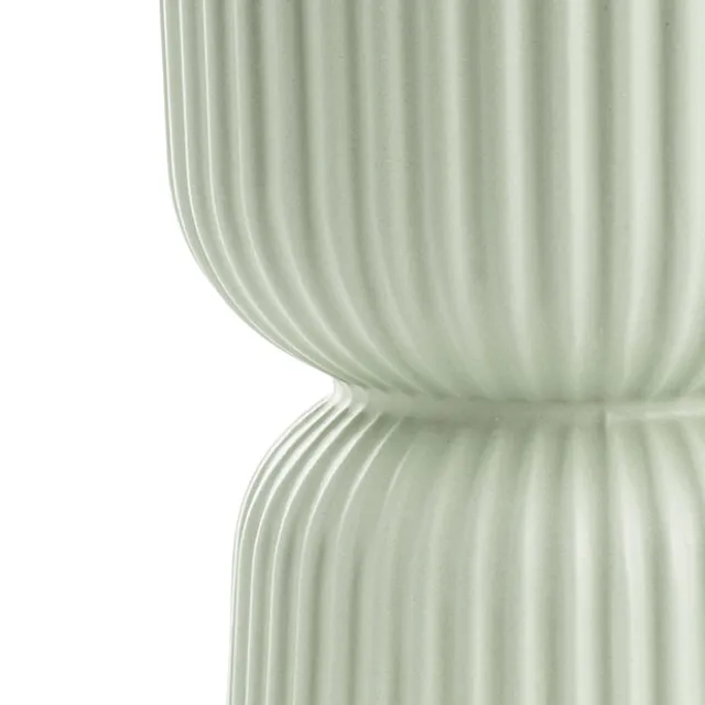 Ceramic Cyprus Egg Cup Vase Matte Sage (15Dx20cmH)