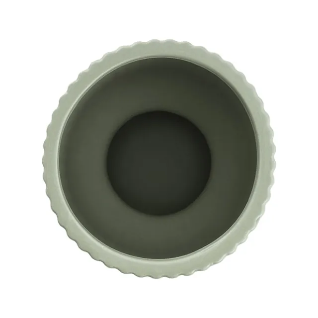 Ceramic Cyprus Egg Cup Vase Matte Sage (15Dx20cmH)