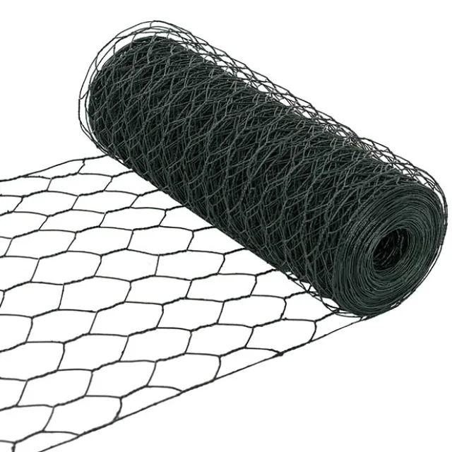Chicken Wire Coated Florist Roll HexNet (30cmx20m) Green