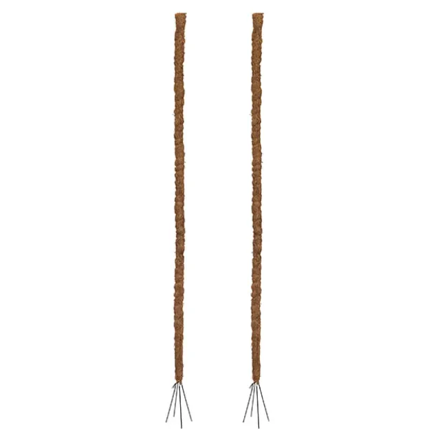 Coconut Fibre Bendable Pole Pack 2 Brown (91.5cmH)