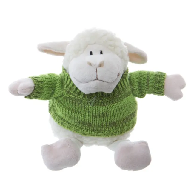 Sheep Lambert with Jumper White Green (25cmHT)