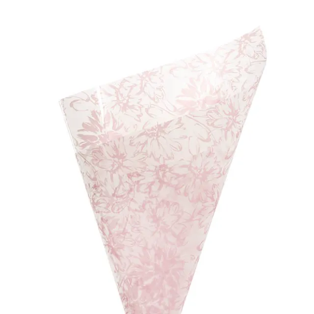 Cello Frosted 40mic Chrysanthemums Rosie Pk100 (50x70cm)