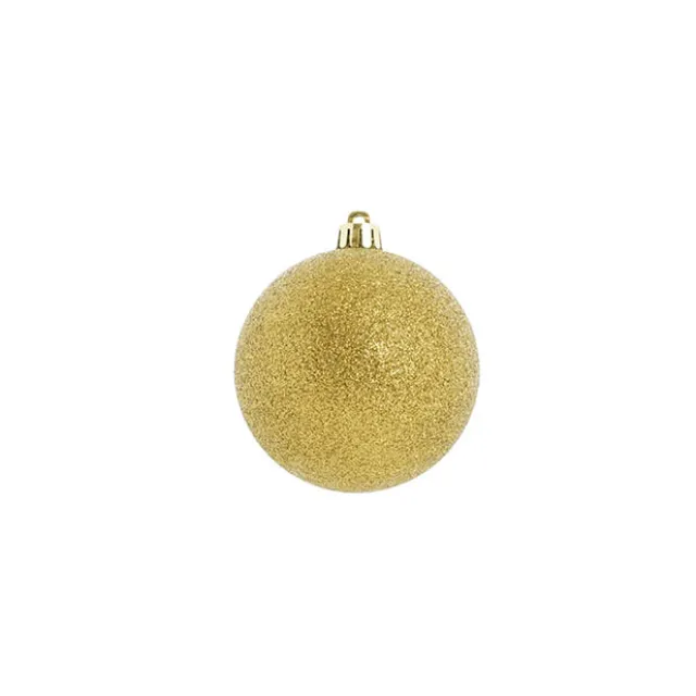 Decorative Assorted Hanging Baubles Set 24 Gold (8cmD)