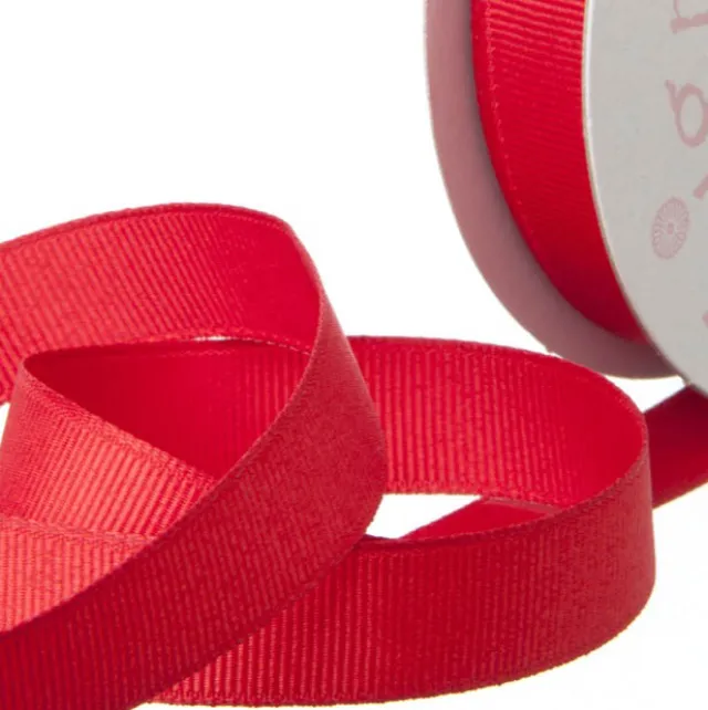 Ribbon Plain Grosgrain Red (25mmx20m)