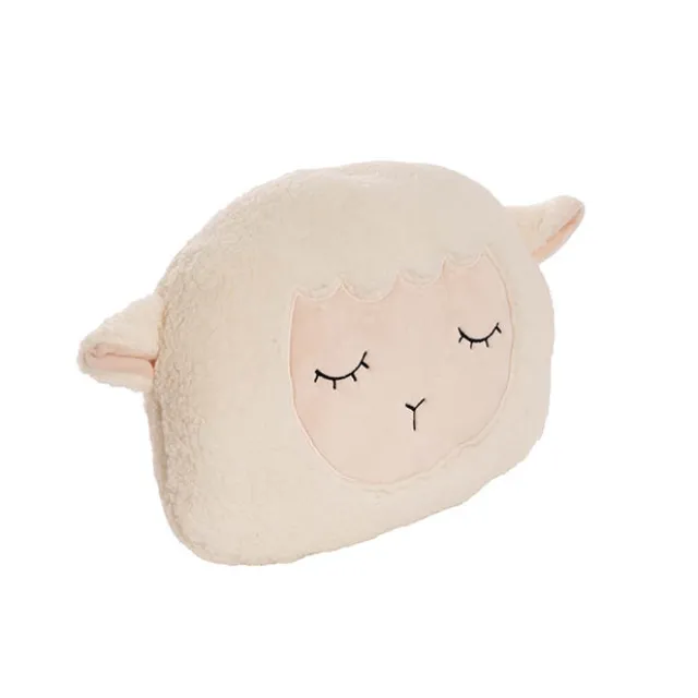 Lamb Squish Pillow Plush Puff Cream (40x25cmH)