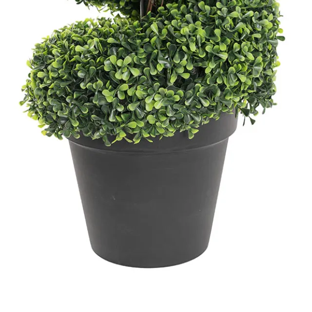Topiary Spiral Tree Boxwood UV Resistant Green (90cmH)