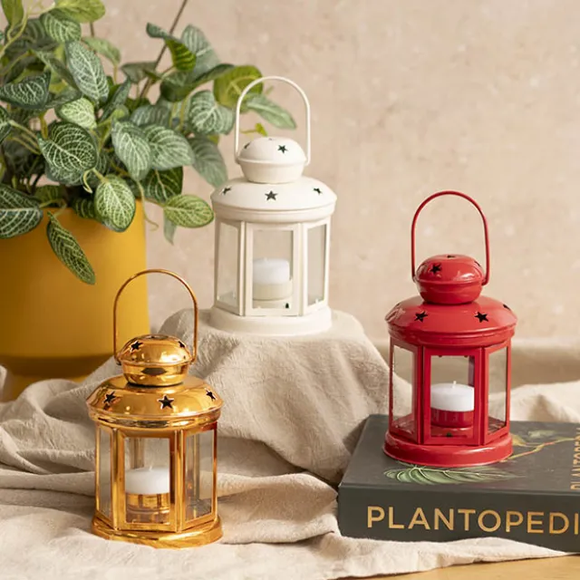 Twilight Metal Hanging Lantern Gold (10x15cmH)