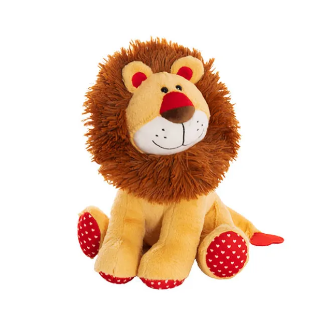 Larry the Love Lion Plush Soft Toy Camel Brown (35cmST)