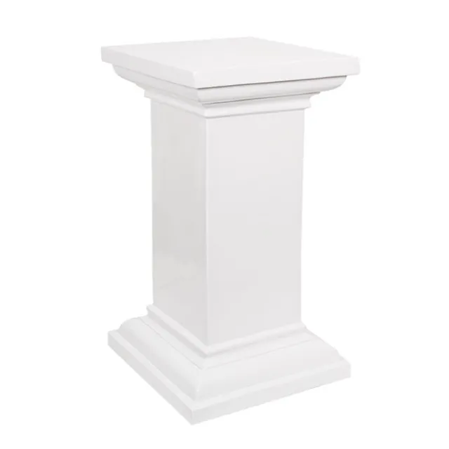 Fibreglass Square Pedestal Gloss White (46x46x83cmH)