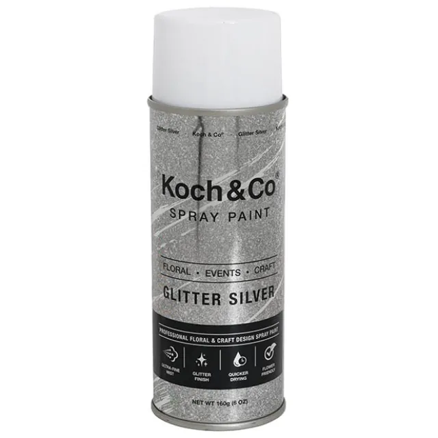 Floral Event Craft Spray Paint Glitter Silver (160g)