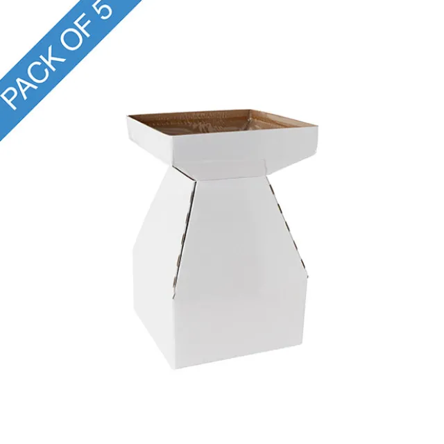 Flower Bouquet Classic POD Small Pack 5 White (14x14x22Hcm)