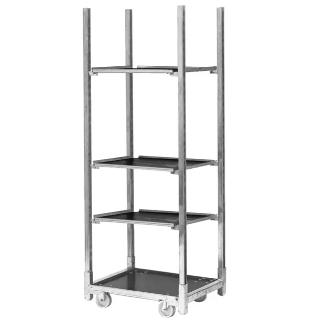 Flower Trolley Half size 3 M Ply Shelf (71.5X56.5x190cmH)