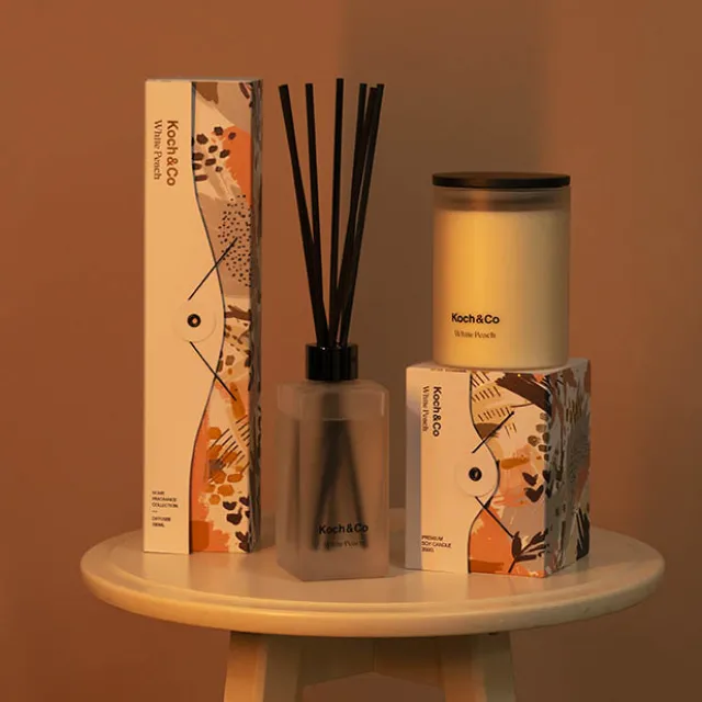 Fragrance Soy Candle White Peach (8x10.5cmH) 350g