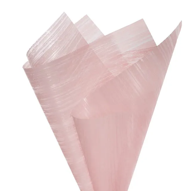 Frosted Cello 50mic Designer Stripes Pink Pk100 (50x70cm)