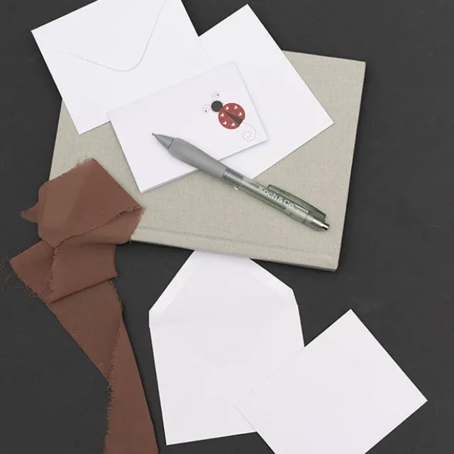 Gallery Gift Card & Envelope Lady Beetle Pk25 (10x6.5cmH)