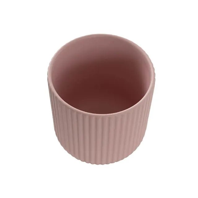 Ceramic Cyprus Vase Matte Blush Pink (14DX15cmH)