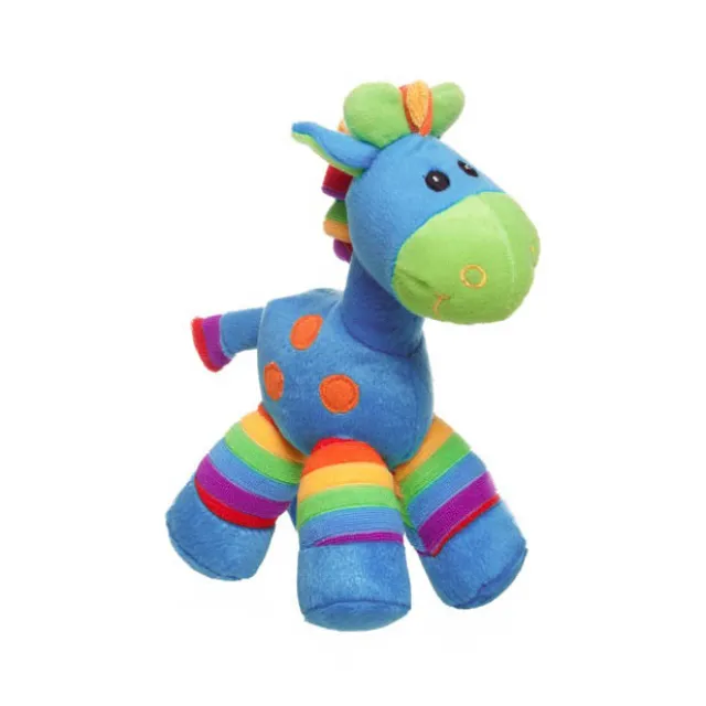 Gerry Giraffe Bright Stripes Aqua Blue (20cmST)