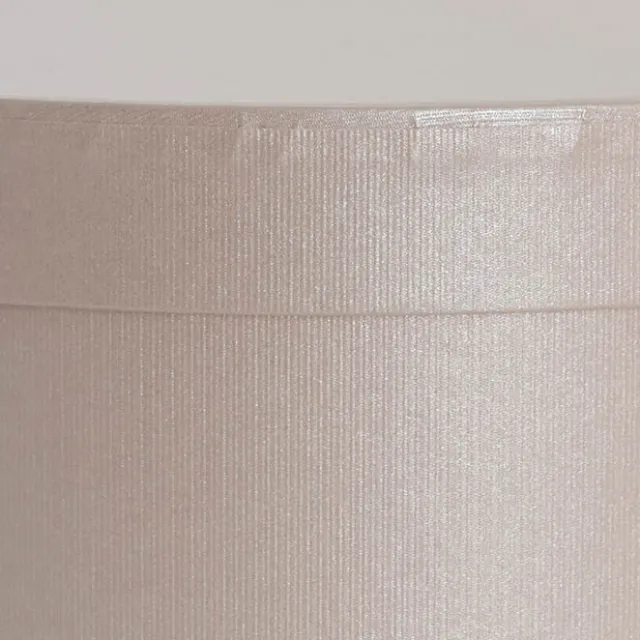 Gift Flower Box Ribbed Round Blush Pink Set 2 (24x14.5Hcm)