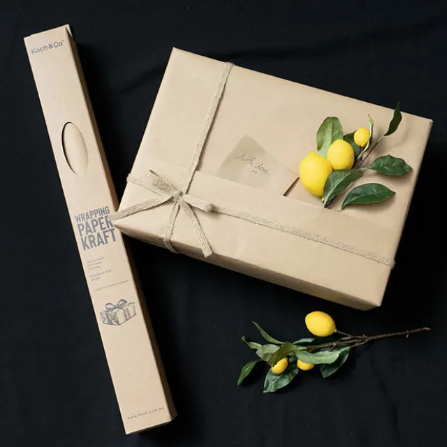 Gift Wrapping Paper Handi Roll 80gsm Kraft Brown (70cmx25m)