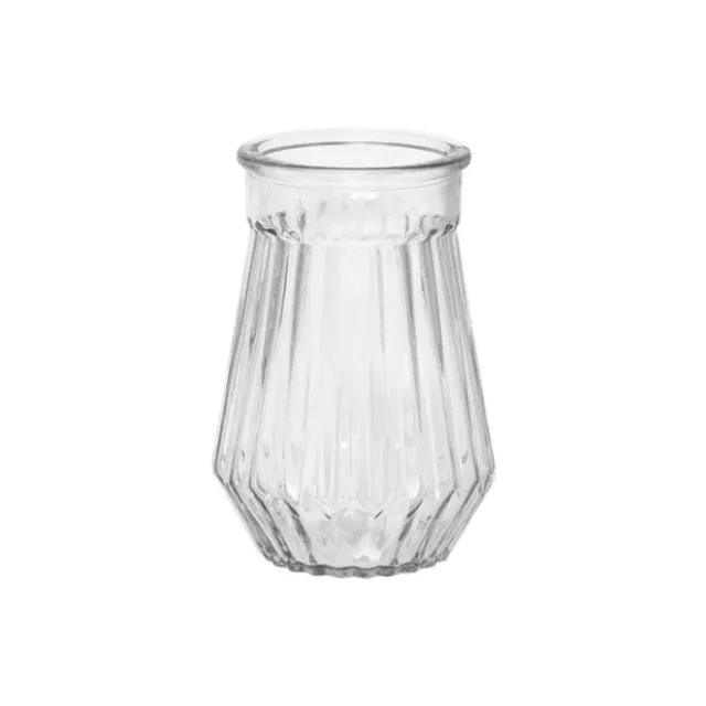 Glass Angela Vase Clear (11x16.5cmH)