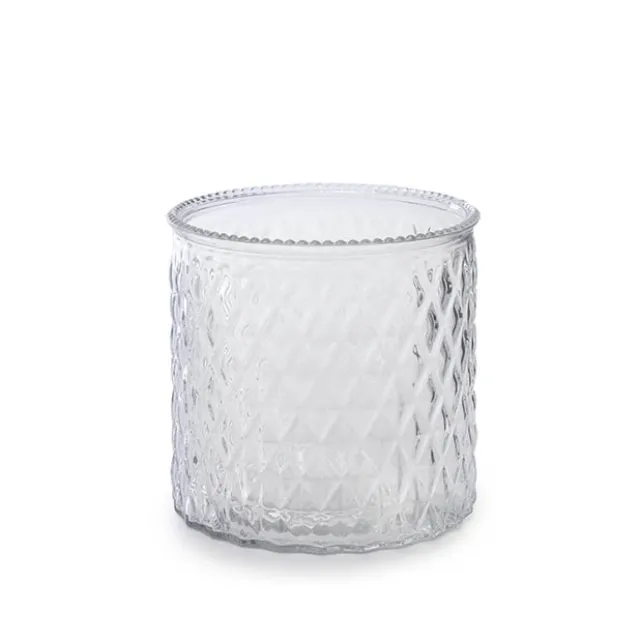 Glass Ann Maggie Vase Clear (15Dx15cmH)