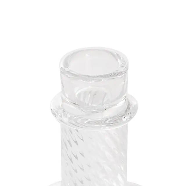 Glass Chadlington Dinner Candle Holder Clear (8Dx10cmH)