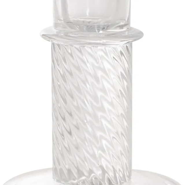 Glass Chadlington Dinner Candle Holder Clear (8Dx10cmH)