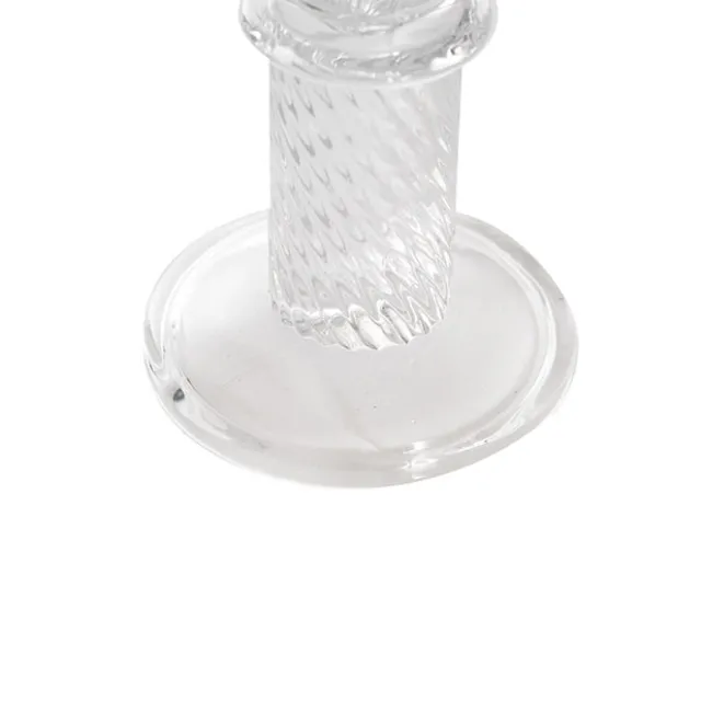 Glass Chadlington Dinner Candle Holder Clear (8Dx10cmH)