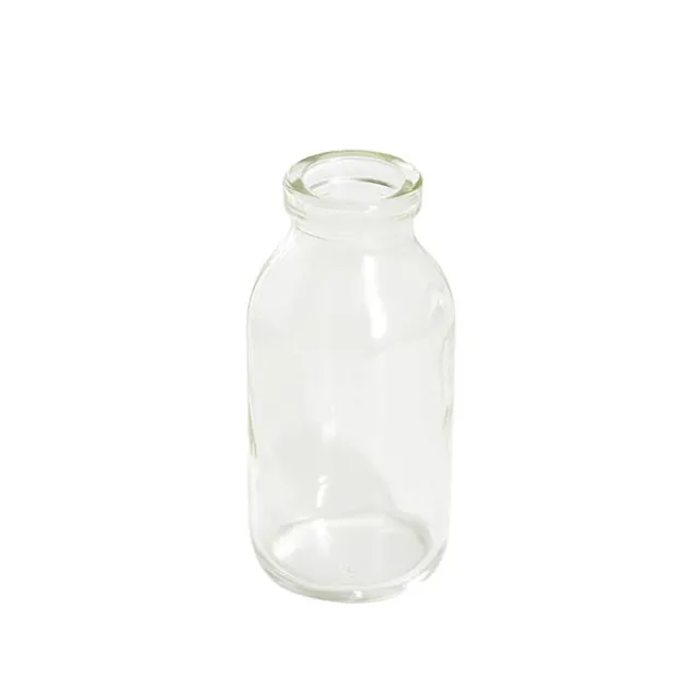 Glass Classic Milk Bottle Sage (5x10cmH)