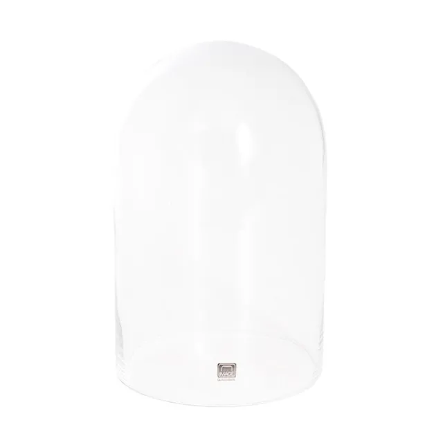 Glass Cloche Dome Terrarium Golden Base (16.5Dx27cmH)