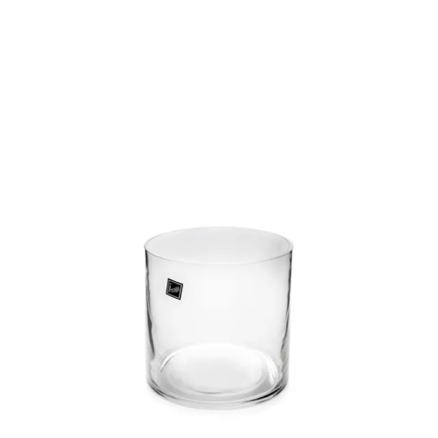 Glass Cylinder Vase Clear (12Dx12cmH)