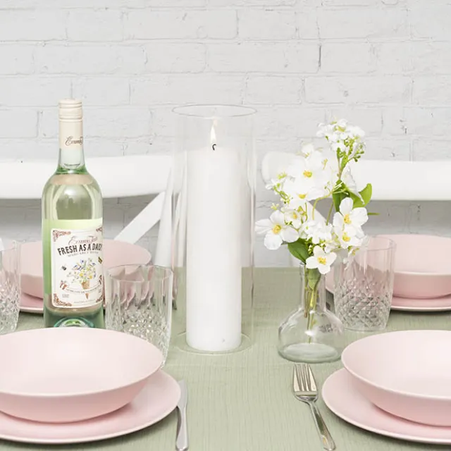 Glass Hurricane Event Candle Sleeve Clear (10.5Dx30cmH)