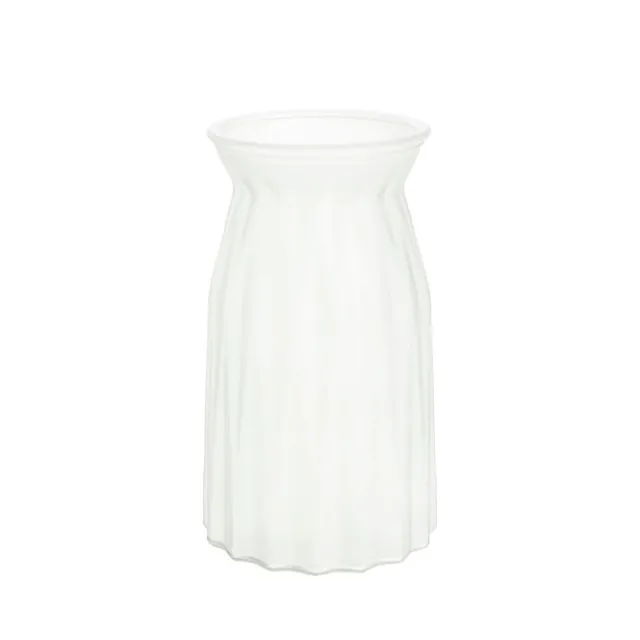 Glass Lynne Bottle Vase Frosted White (11x11.5x20cmH)