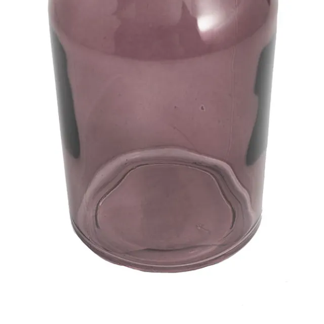 Glass Vintage Bottle Cylinder Bud Vase Dk Brown (6.5x13.5cm)