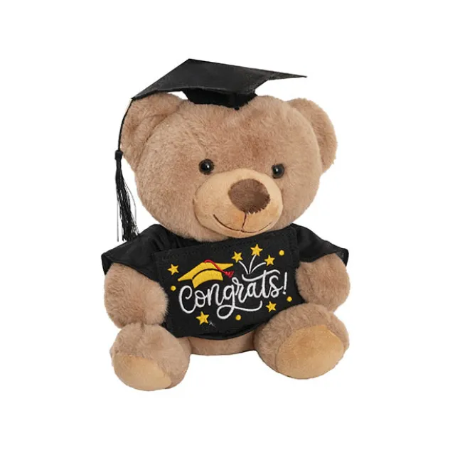 Graduation Teddy Bear Arnold w Congrats Top Brown (25cmST)