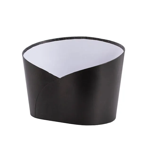 Hamper Bucket Oval Large Black (32x22x23.5cmH)