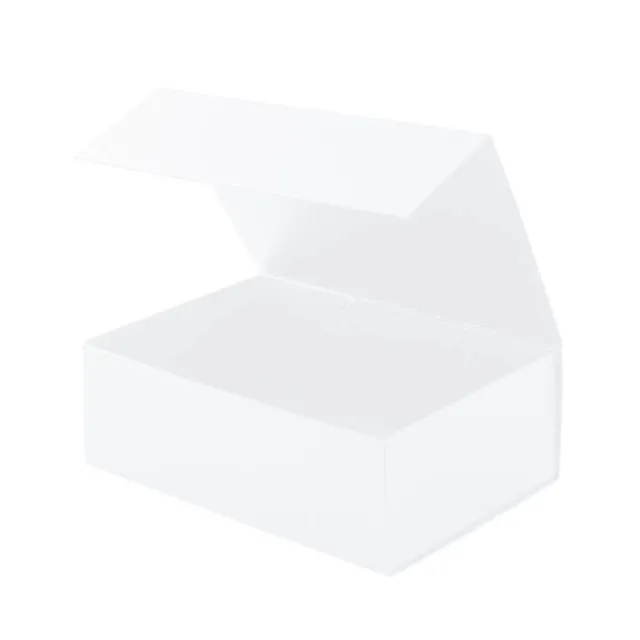 Hamper Gift Box Magnetic Flap Tall Large White (38x26x13cmH)
