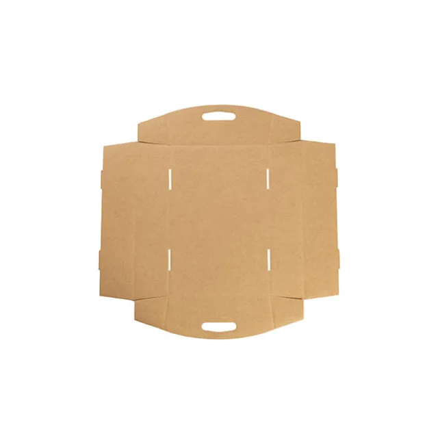 Hamper Tray Flat Pack Mini Kraft Brown Pack 2 (20x12.5x6cmH)